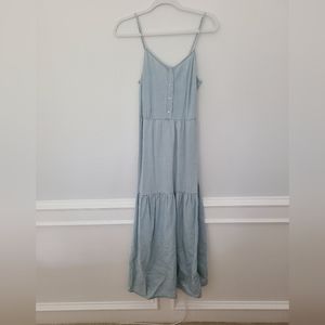 Denim blue maxi dress XS